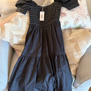 CROSBY by Mollie Burch Black Wilder Dress NWT